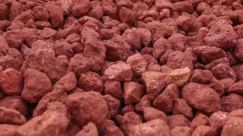 Bauxite mineral lumps
