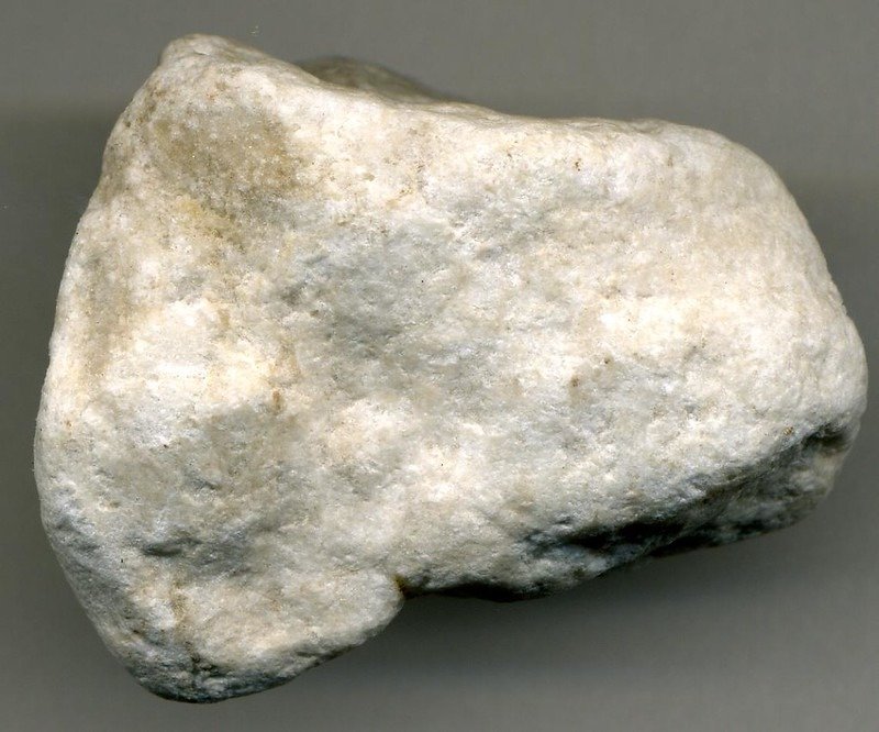 Raw gypsum deposit